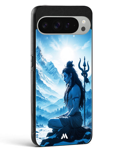 Meditating on Kailash Glass Case Phone Cover (Google)