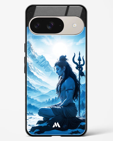 Meditating on Kailash Glass Case Phone Cover (Google)