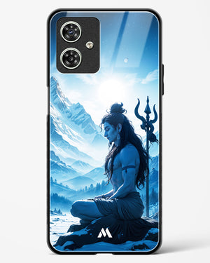 Meditating on Kailash Glass Case Phone Cover (Motorola)