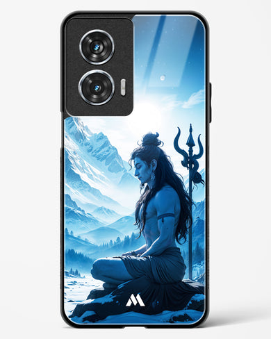 Meditating on Kailash Glass Case Phone Cover (Motorola)