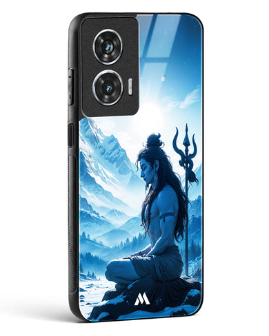 Meditating on Kailash Glass Case Phone Cover (Motorola)