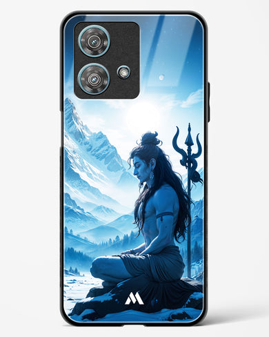 Meditating on Kailash Glass Case Phone Cover (Motorola)