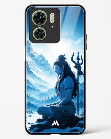 Meditating on Kailash Glass Case Phone Cover (Motorola)