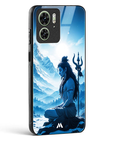 Meditating on Kailash Glass Case Phone Cover (Motorola)