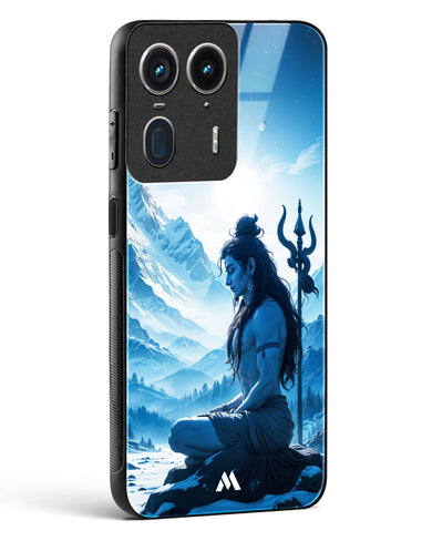 Meditating on Kailash Glass Case Phone Cover (Motorola)