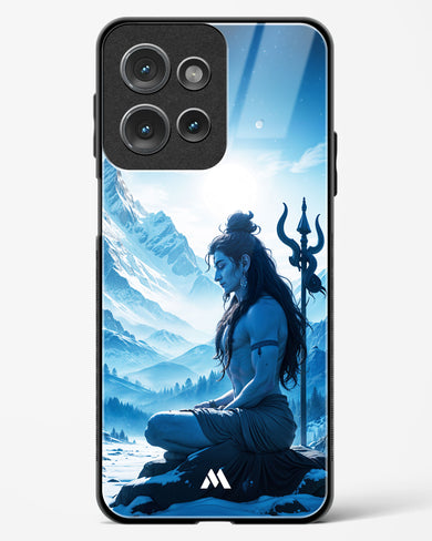 Meditating on Kailash Glass Case Phone Cover (Motorola)