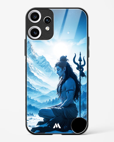 Meditating on Kailash Glass Case Phone Cover (Nothing)