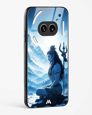 Meditating on Kailash Glass Case Phone Cover (Nothing)