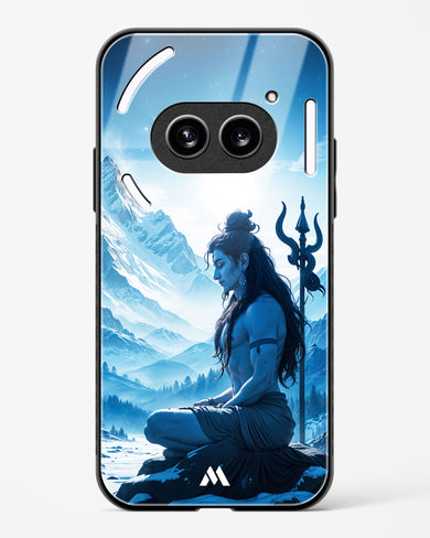 Meditating on Kailash Glass Case Phone Cover (Nothing)