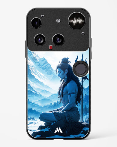 Meditating on Kailash Glass Case Phone Cover (Nothing)