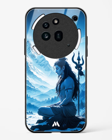 Meditating on Kailash Glass Case Phone Cover (Nothing)
