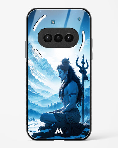 Meditating on Kailash Glass Case Phone Cover (Nothing)