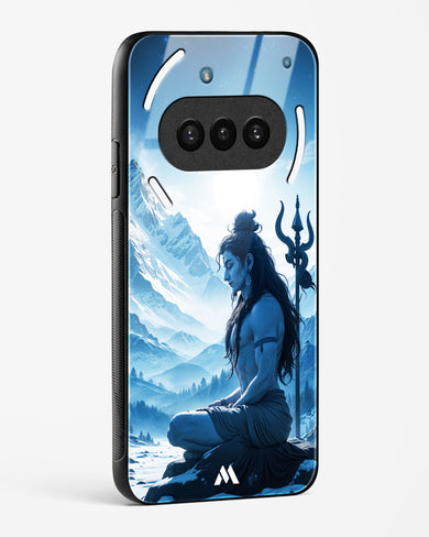 Meditating on Kailash Glass Case Phone Cover (Nothing)