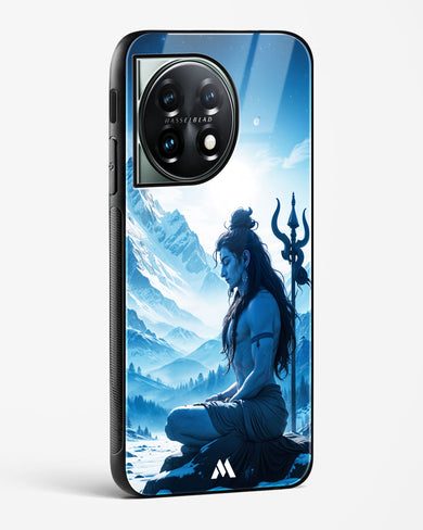 Meditating on Kailash Glass Case Phone Cover (OnePlus)