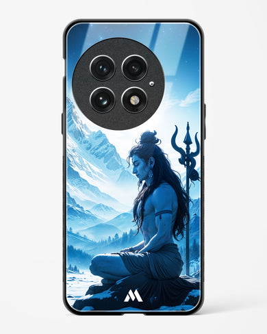 Meditating on Kailash Glass Case Phone Cover (OnePlus)