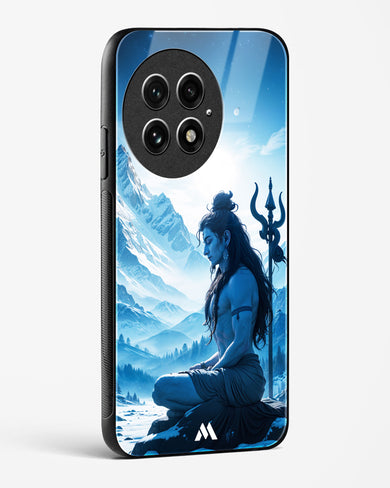 Meditating on Kailash Glass Case Phone Cover (OnePlus)