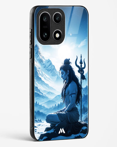 Meditating on Kailash Glass Case Phone Cover (OnePlus)