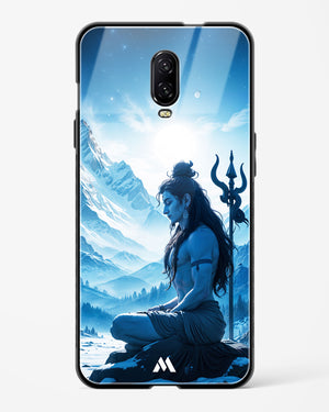 Meditating on Kailash Glass Case Phone Cover (OnePlus)