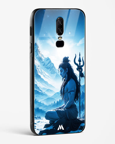 Meditating on Kailash Glass Case Phone Cover (OnePlus)