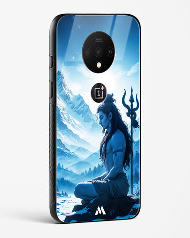 Meditating on Kailash Glass Case Phone Cover (OnePlus)