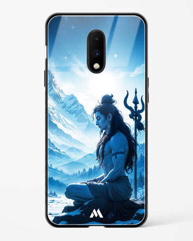 Meditating on Kailash Glass Case Phone Cover (OnePlus)