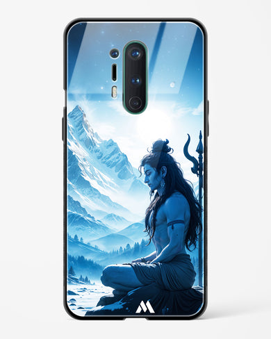 Meditating on Kailash Glass Case Phone Cover (OnePlus)