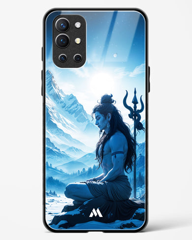 Meditating on Kailash Glass Case Phone Cover (OnePlus)