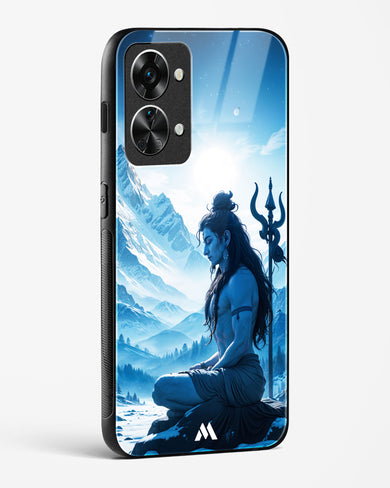 Meditating on Kailash Glass Case Phone Cover (OnePlus)