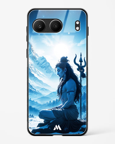 Meditating on Kailash Glass Case Phone Cover (OnePlus)