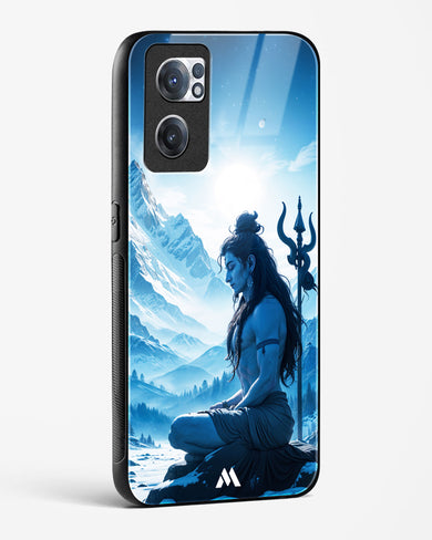 Meditating on Kailash Glass Case Phone Cover (OnePlus)