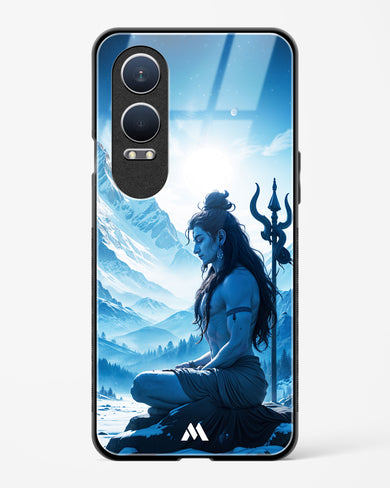 Meditating on Kailash Glass Case Phone Cover (OnePlus)