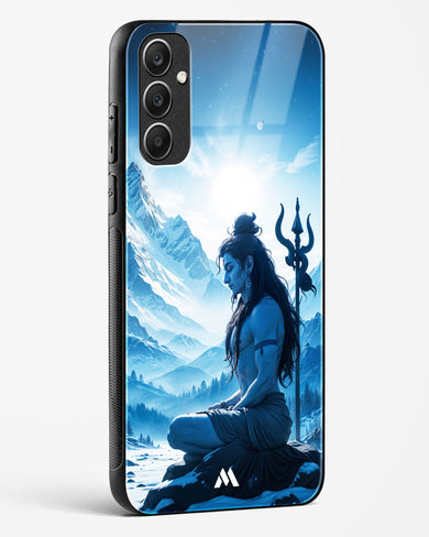 Meditating on Kailash Glass Case Phone Cover (Samsung)