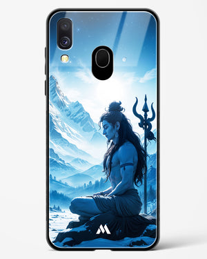 Meditating on Kailash Glass Case Phone Cover (Samsung)