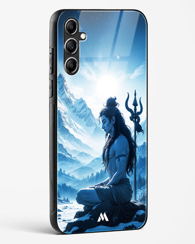 Meditating on Kailash Glass Case Phone Cover (Samsung)
