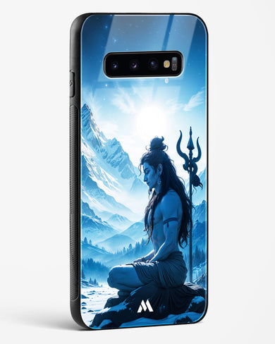 Meditating on Kailash Glass Case Phone Cover (Samsung)