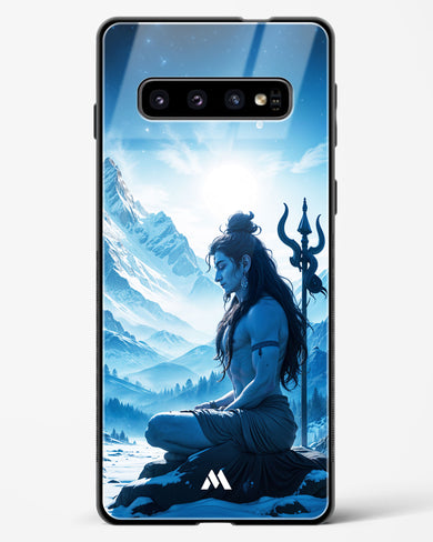 Meditating on Kailash Glass Case Phone Cover (Samsung)