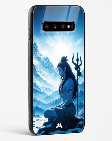 Meditating on Kailash Glass Case Phone Cover (Samsung)