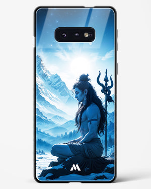 Meditating on Kailash Glass Case Phone Cover (Samsung)