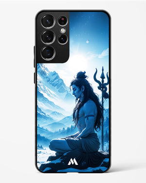 Meditating on Kailash Glass Case Phone Cover (Samsung)