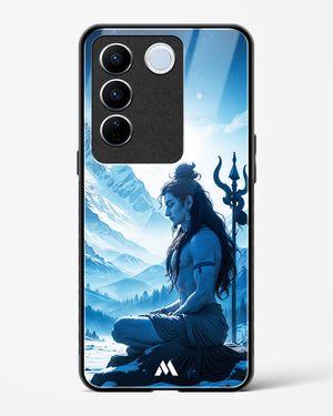 Meditating on Kailash Glass Case Phone Cover (Vivo)