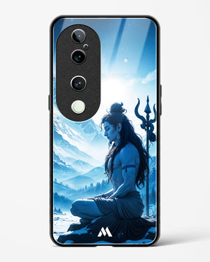 Meditating on Kailash Glass Case Phone Cover (Vivo)