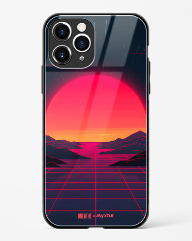 Synthwave Sunset [BREATHE] Glass Case Phone Cover (Apple)