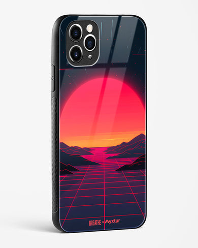 Synthwave Sunset [BREATHE] Glass Case Phone Cover (Apple)