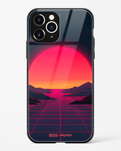 Synthwave Sunset [BREATHE] Glass Case Phone Cover (Apple)