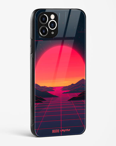 Synthwave Sunset [BREATHE] Glass Case Phone Cover (Apple)