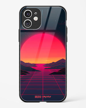 Synthwave Sunset [BREATHE] Glass Case Phone Cover (Apple)