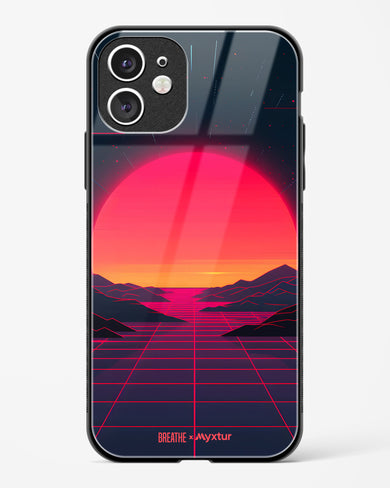 Synthwave Sunset [BREATHE] Glass Case Phone Cover (Apple)