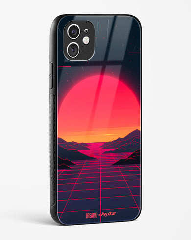 Synthwave Sunset [BREATHE] Glass Case Phone Cover (Apple)