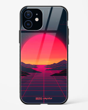 Synthwave Sunset [BREATHE] Glass Case Phone Cover (Apple)