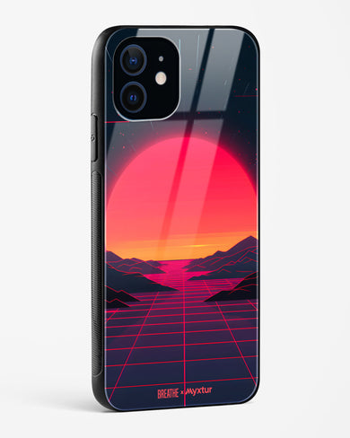 Synthwave Sunset [BREATHE] Glass Case Phone Cover (Apple)